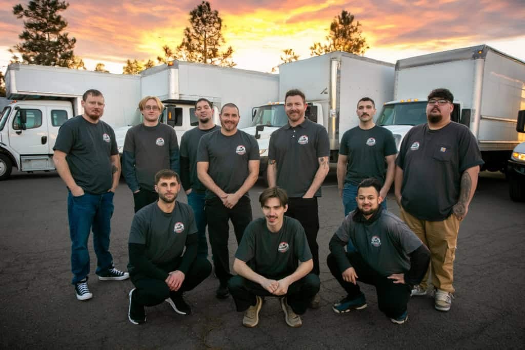 Professional moving team with trucks ready for local and long-distance moves.